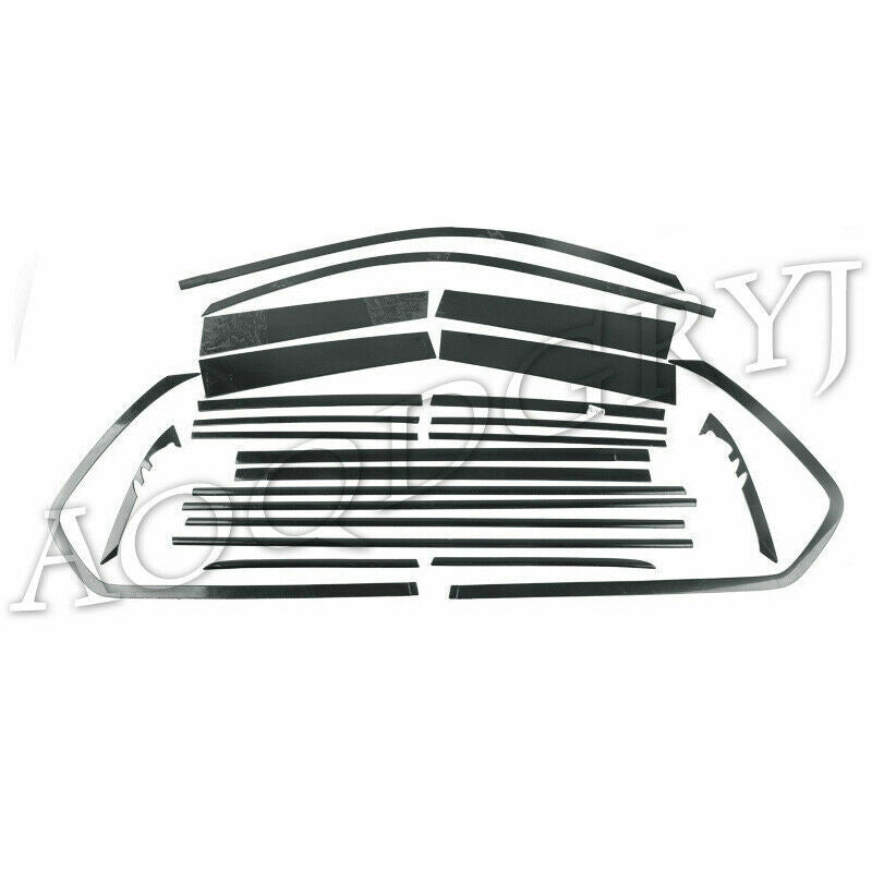 for Toyota Prado 2010-2021 Black steel Full Window Sill Trim Molding Cover trim