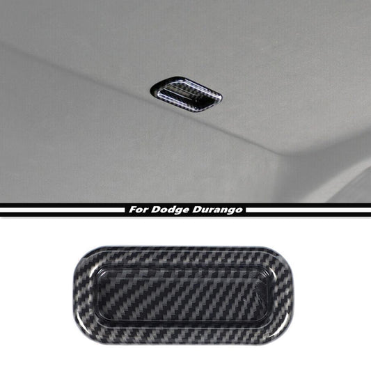 For 2011-2024 for Dodge Durango ABS Carbon Fiber Car Roof Skylight Handle Cover Trim v
