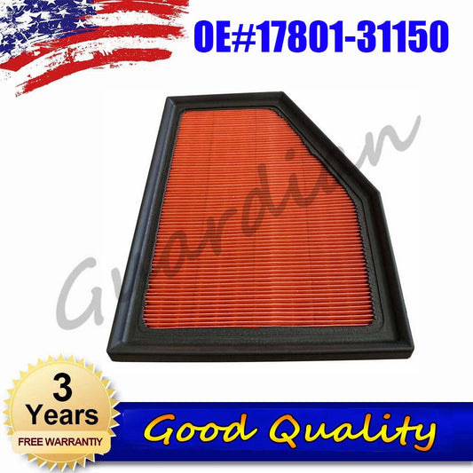 Air filter 17801-31150 replacement parts cleaning suitable for Lexus LS350 LS500h LC500h 3.5L
