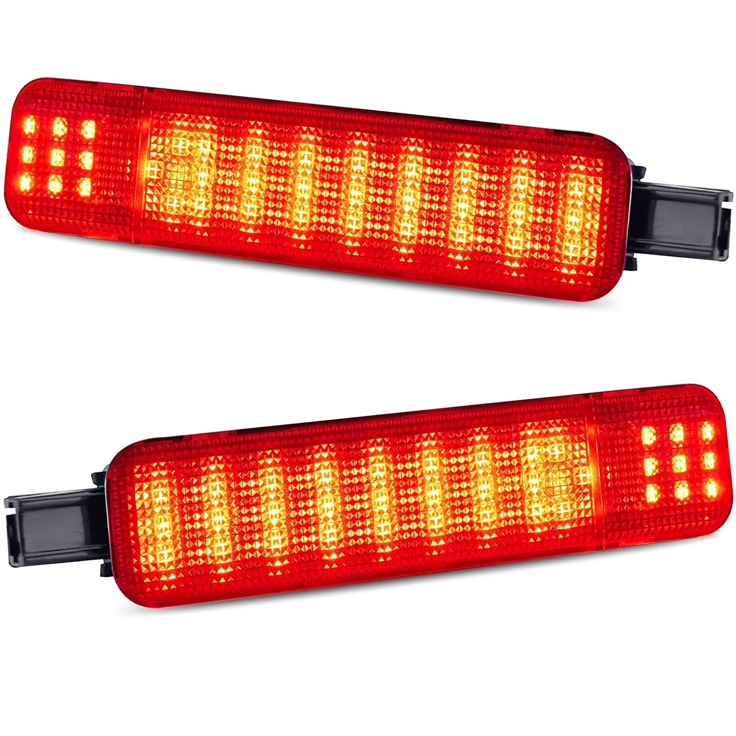 2 FIT for Chevy for GMC Silverado Red LED Interior Door Panel Light Courtesy Reflector Q
