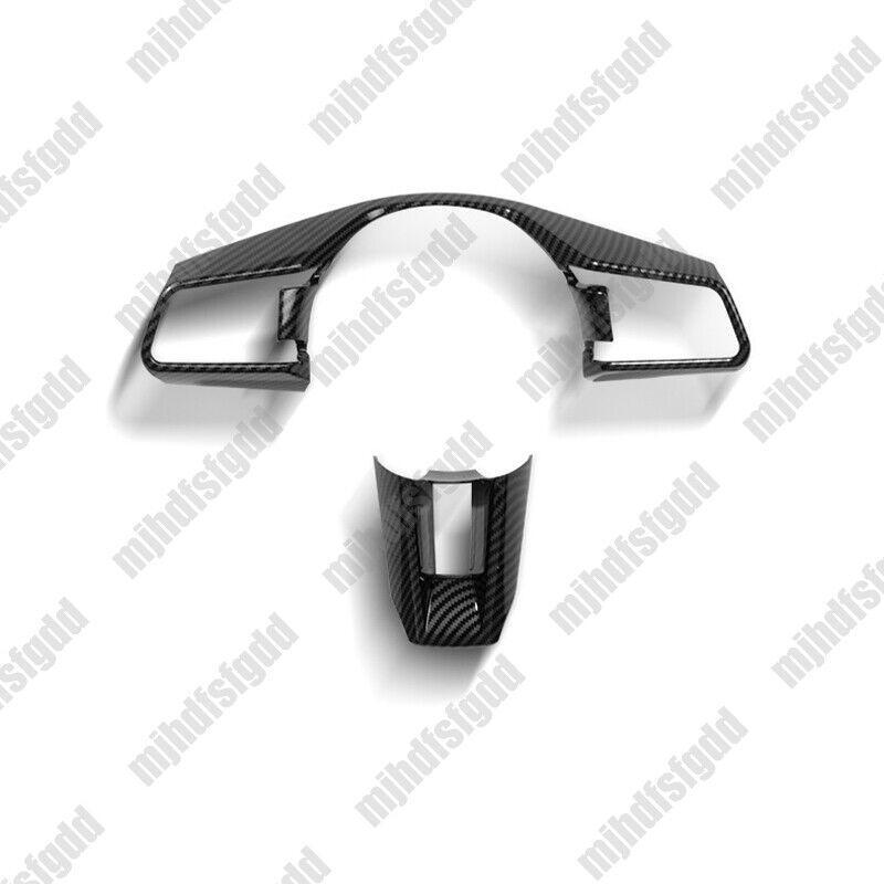 Carbon fiber steering wheel trim cover for Porsche for Cayenne 2024-2025 models