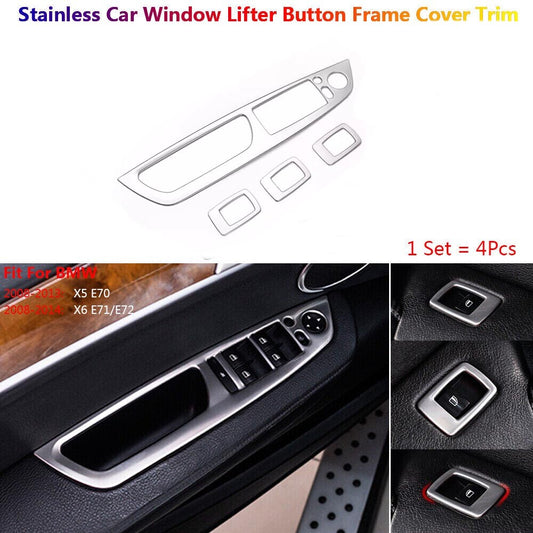 Set of 4 GM Car Door Lock Knob Pull Pin Car SUV Truck Interior Aluminum- v