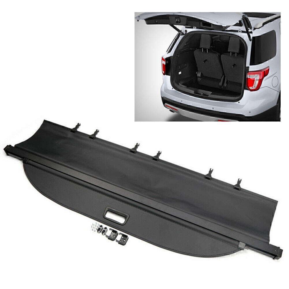 Fit for Ford Explorer 2011-2018 Rear Trunk Cargo Cover Security Shield Shade Black
