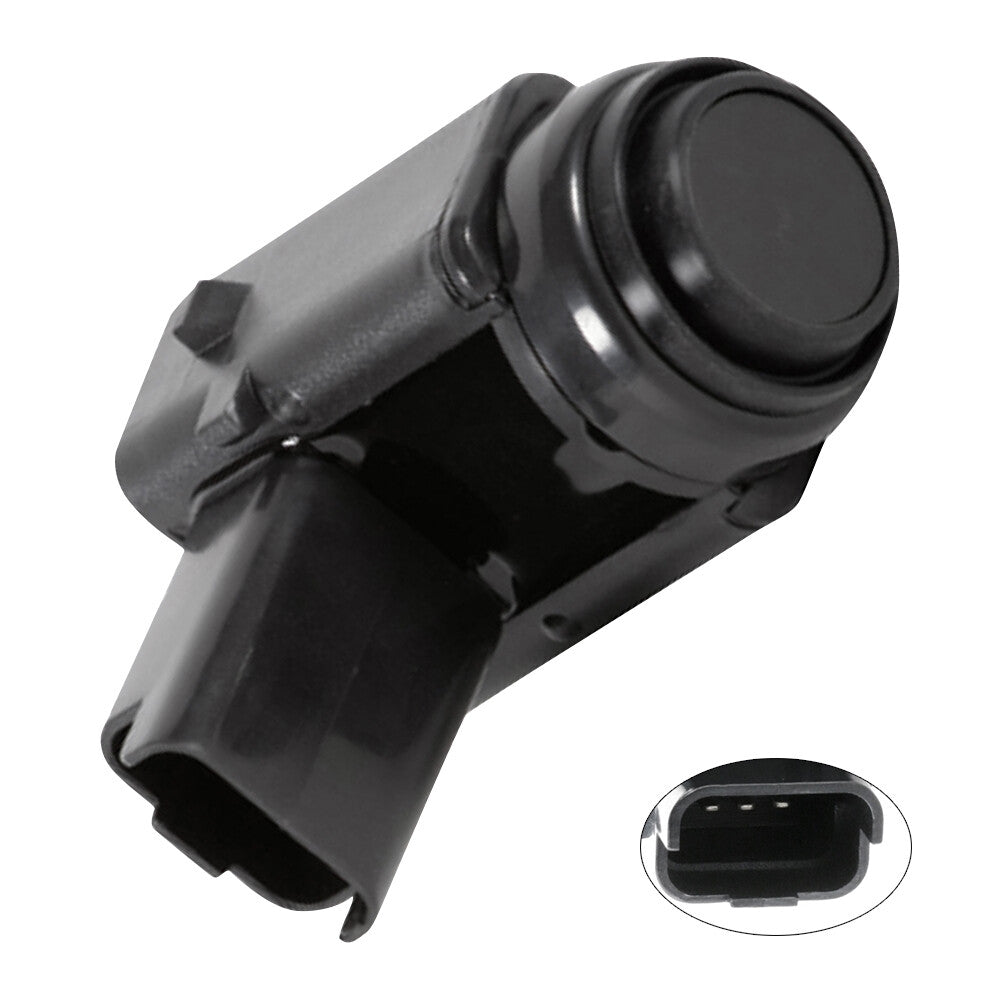 4Pcs Parking Sensor 3 Pins Black Replacement 9663649877 For 407 SW 2004-2010 Q