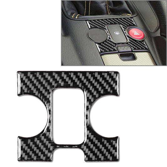 Hazard Light Button Cover Trim for Honda S2000 2004-2009 Carbon Fiber Black Auto