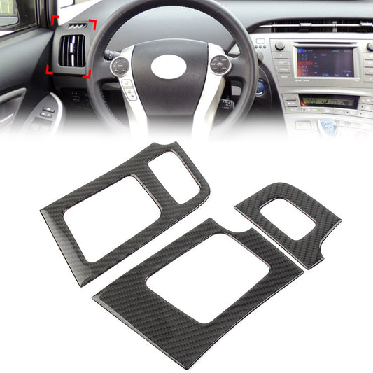 for Toyota Prius 2012-2015 3x LHD Black Dashboard Air Outlet Vent Cover Trim