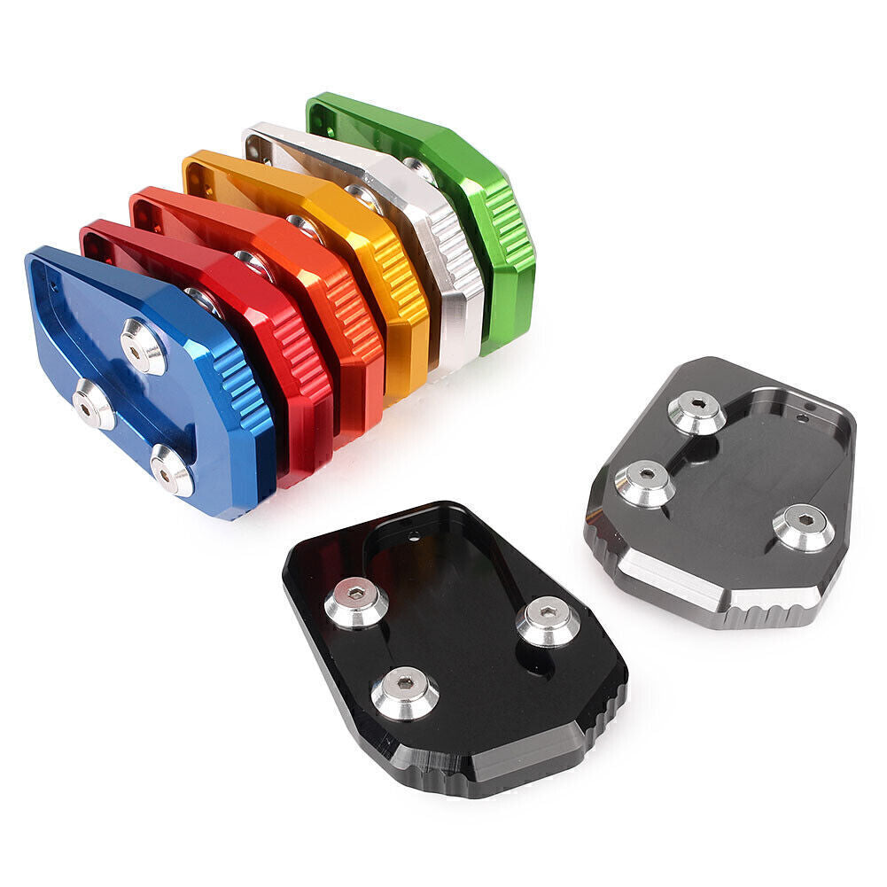 CNC Kickstand Side Stand Extension Plate Pad Fit for Yamaha MT-09 2013-2016 Q