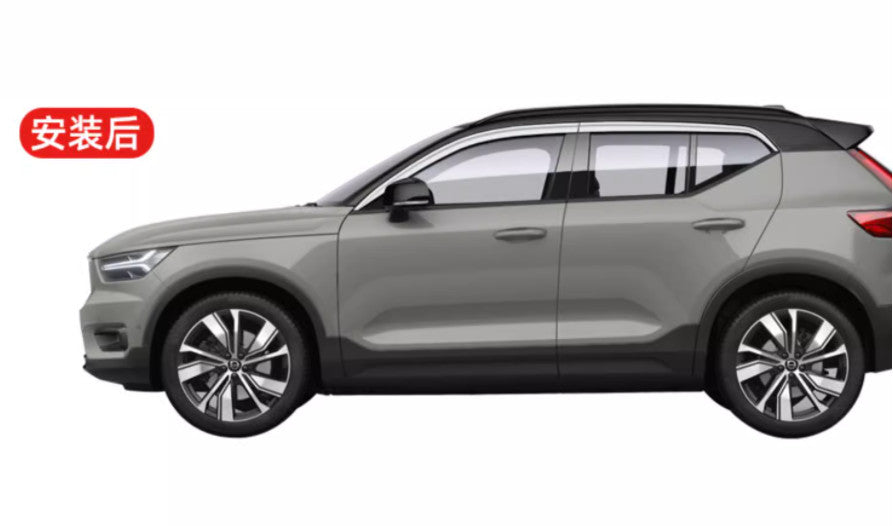 for Volvo XC40 2019-2025 Window Visor Vent Sun Shade Rain Guard Door Visor B n