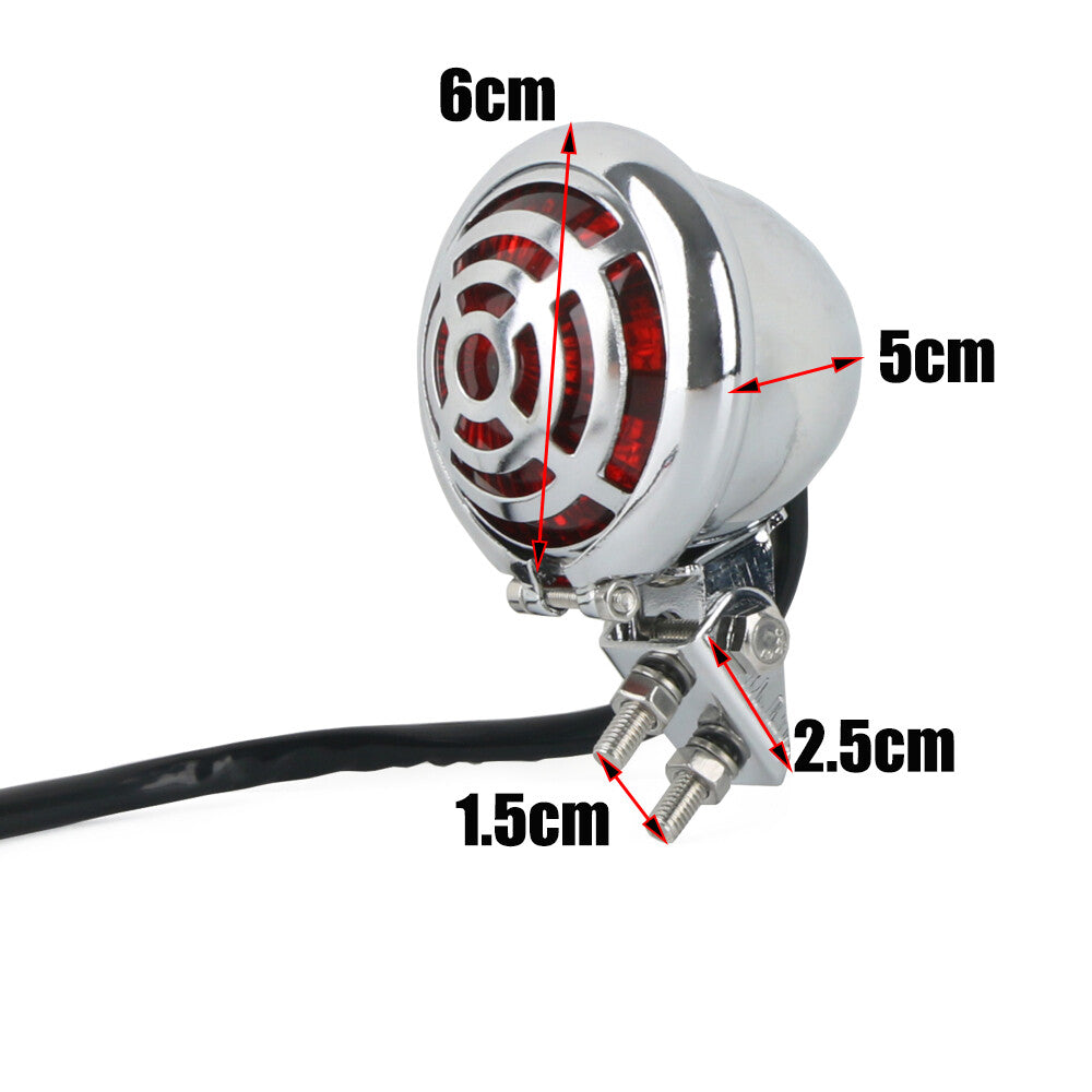 Motorcycle LED rear stop brake taillights suitable for Harley Cafe Racer Bobber Chopper