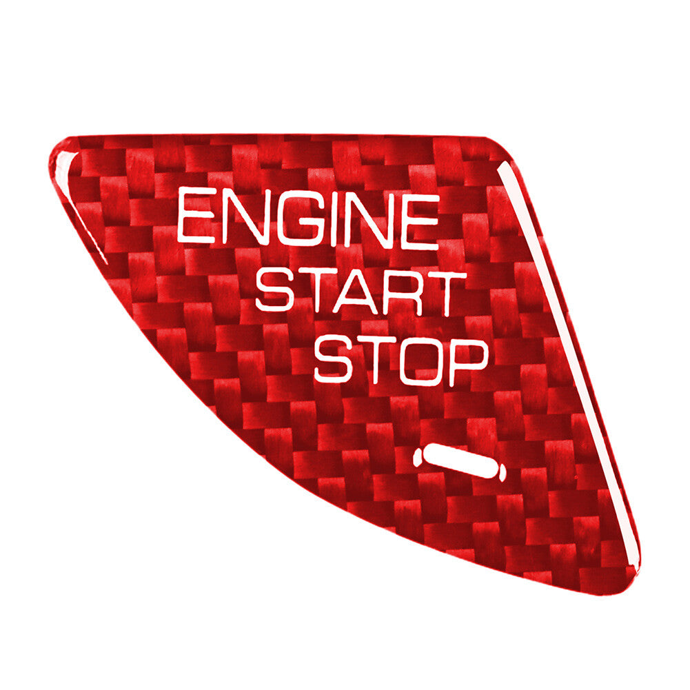 Engine Start Stop Button Trim Fit for Cadillac ATS 2013-2019 ATS-L 2014-2019 Red Car