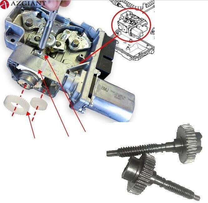 2-pack 39/40T electronic parking brake motor gears suitable for BMW E65, E66, 735, 740, 745, 750, 760