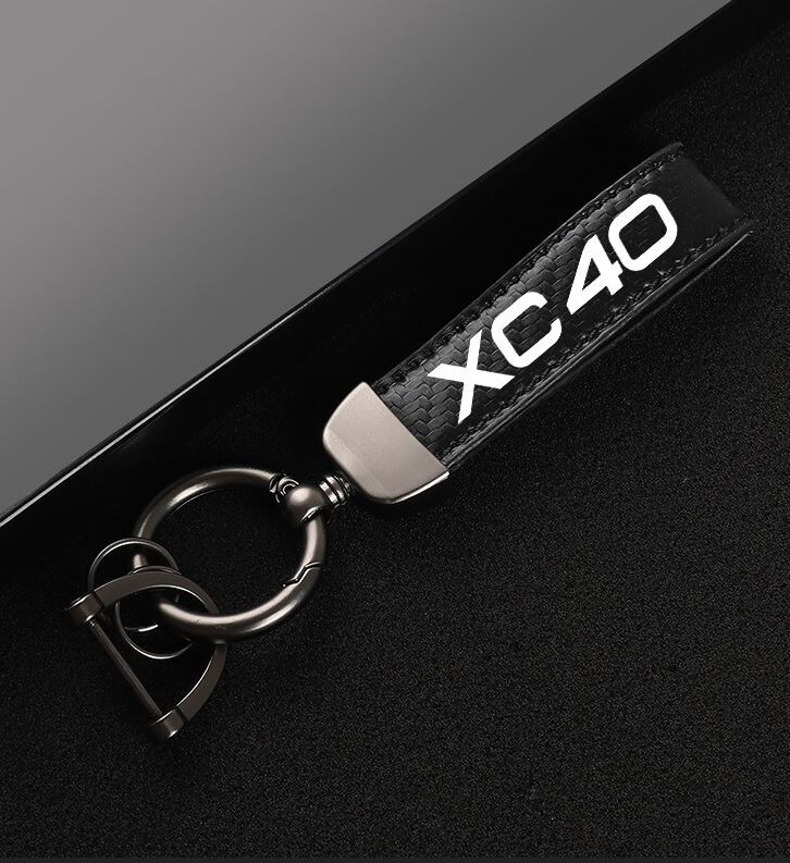 Black keychain/key ring/car accessory for XC40 car