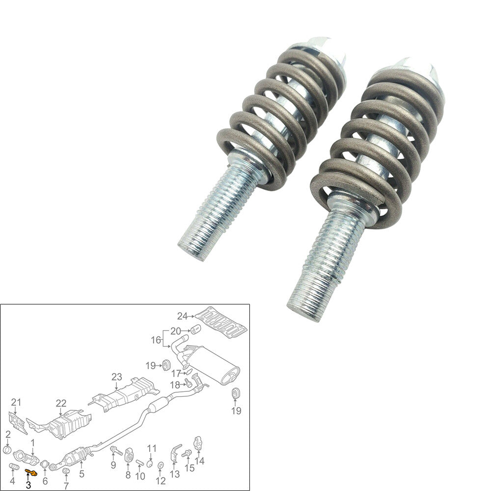 Bolts  Springs Downpipe Midpipe Kit for Galant Eclipse for Outlander Sport Lancer Q