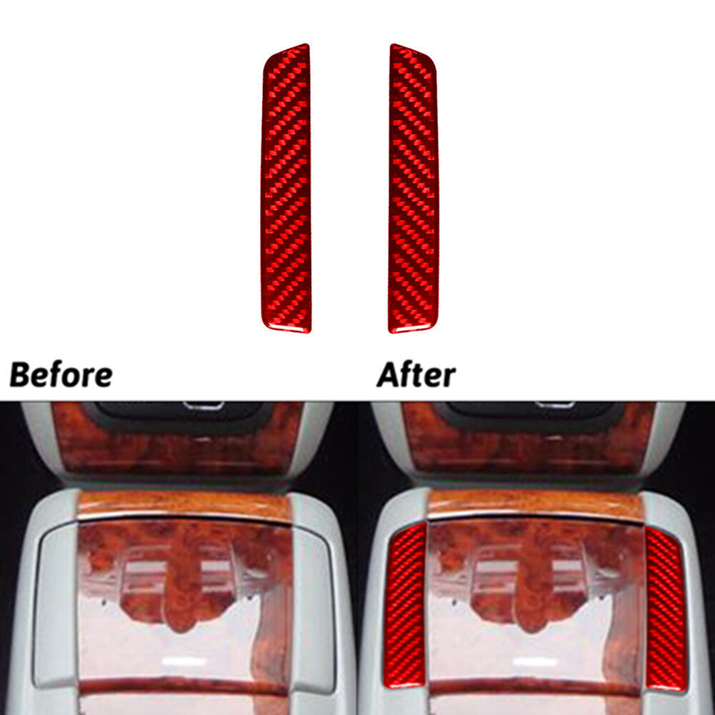 Red Carbon Fiber Floor Console Rear Cover Trim for LEXUS RX330 RX350 2004-2009