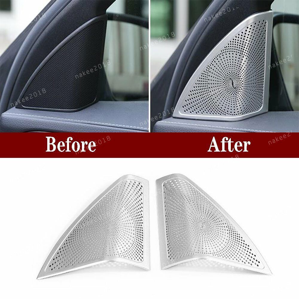 Aluminum Tweeter Speaker Cover Trim Fit For C Class W205 2015-2019 n