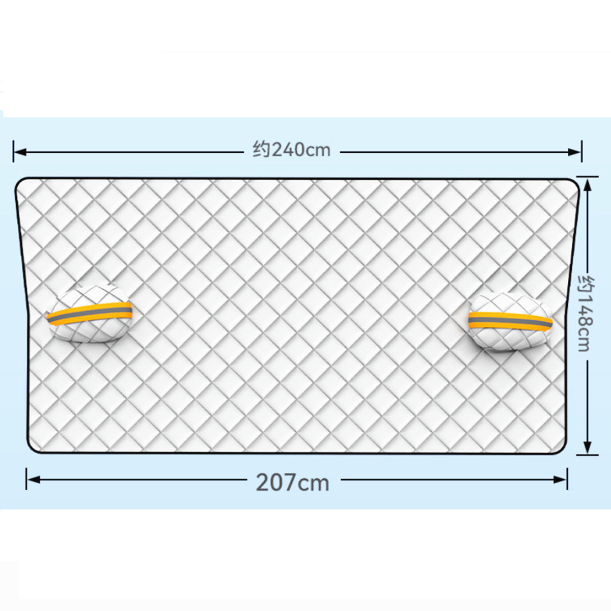 Car Windshield Snow Cover Winter Frost Ice Sun Shield Mirror Protector Trim Q