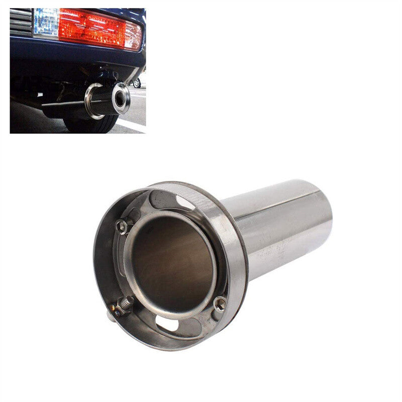 Universal 3.5 inch Removable Stainless Exhaust Muffler Tip Adjustable Silencer