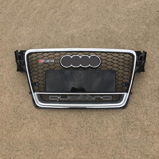 Chrome front honeycomb grille in style for Audi A4 S4 B8 2009 - 2012 RS4