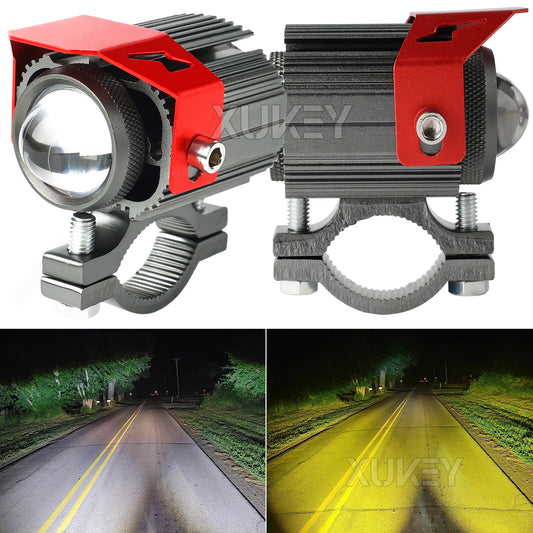 12-24V 32W LED Spot Light Waterproof Motorcycle Headlight Driving Fog Lamp White Q