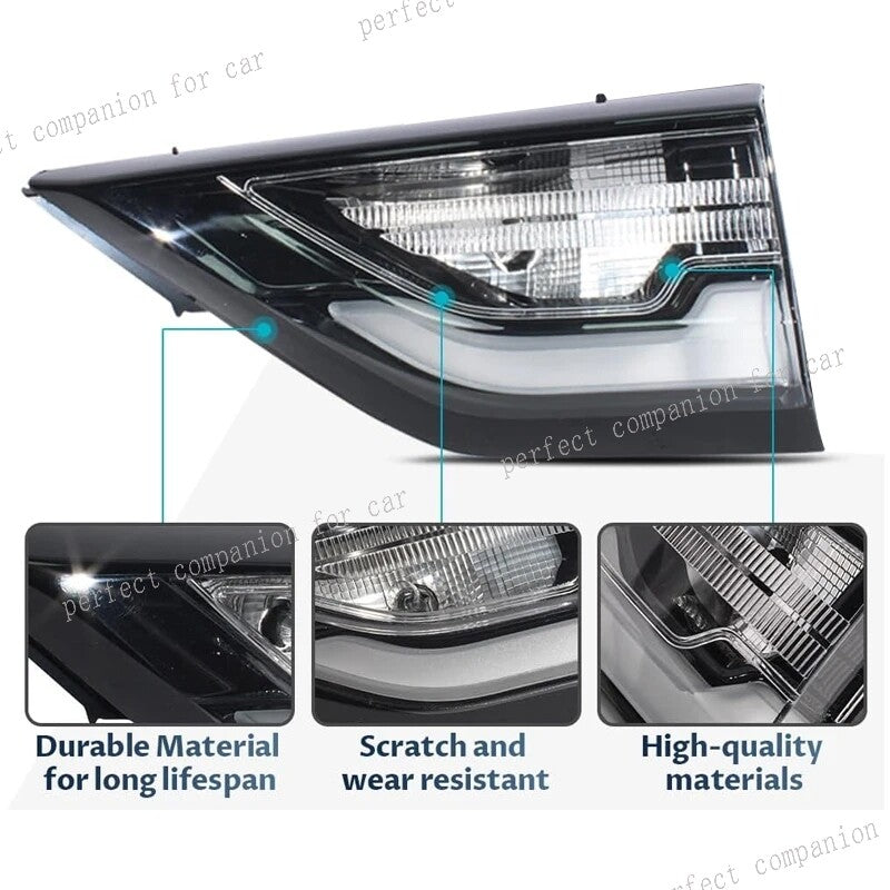 Smoke-finish LED taillights and rear brake lights on the left side are suitable for the for Chevrolet Traverse 2018-2021.