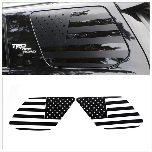 for Toyota 4Runner TRD Pro 2010-2022 Rear Quarter Window Decals Sticker Black Q