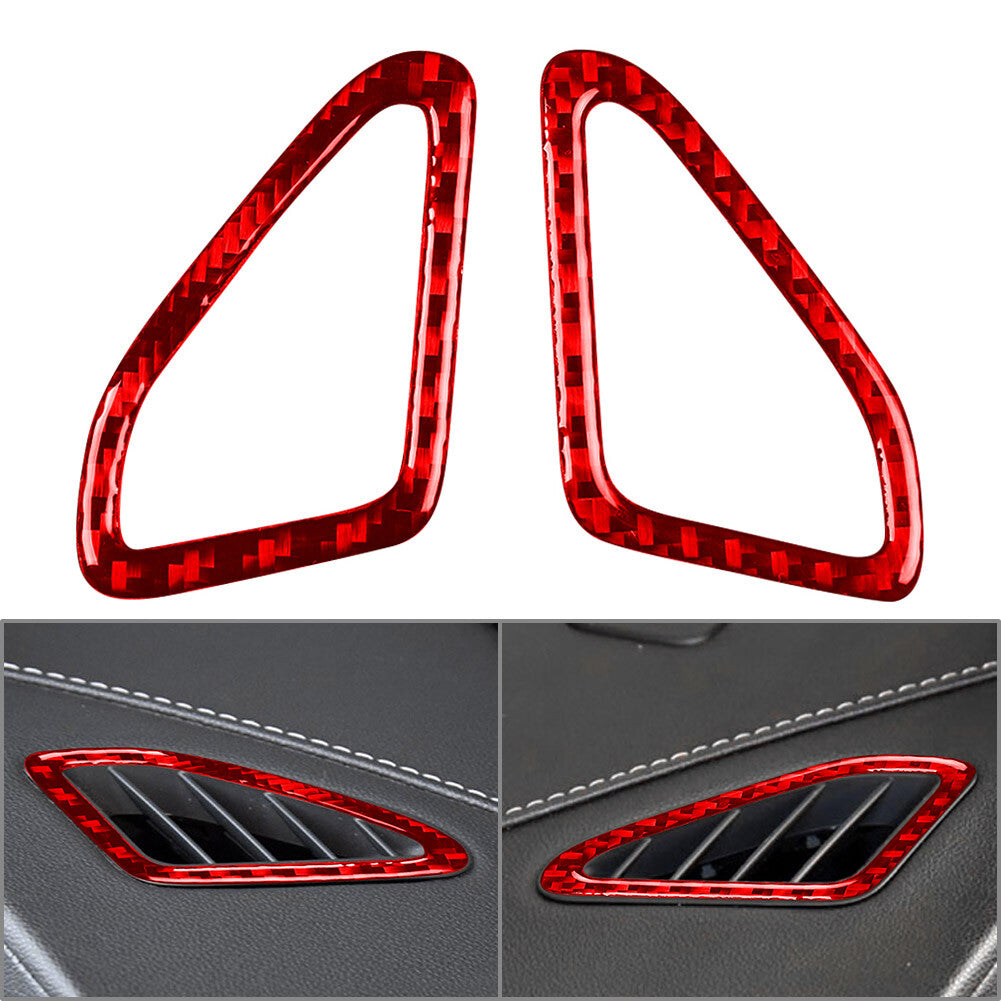 Carbon Fiber Dashboard Air Vent Outlet Cover for Cadillac ATS ATS-L 2013-2019