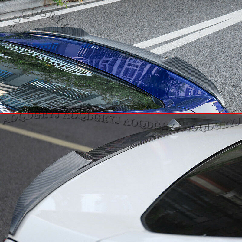 for Honda Accord 2018-22 Carbon fiber ABS Rear Trunk Spoiler Tail Wing Lip Trim