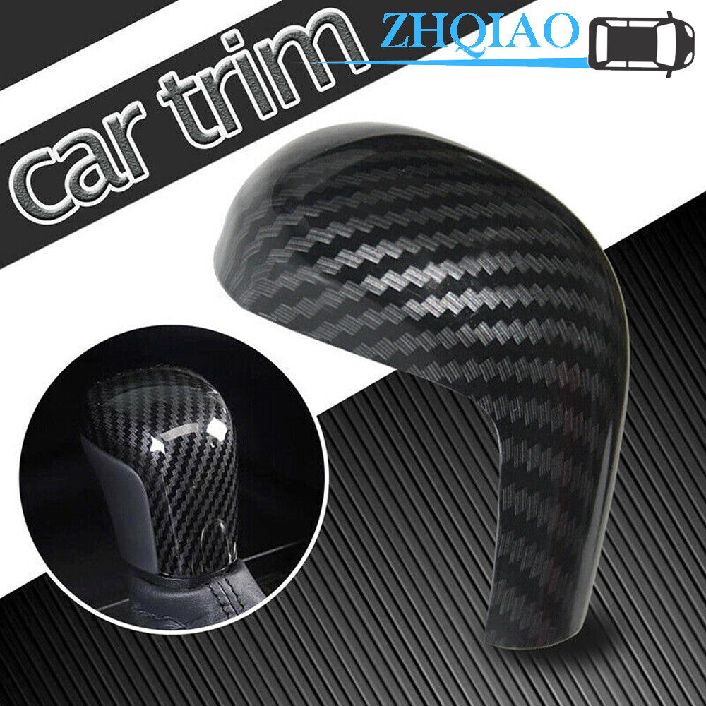 Carbon Fiber Style ABS Gear Shift Knob Cover Trim Fit for Toyota for Camry 2018-2020