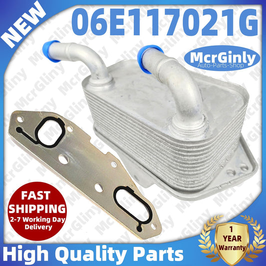 Engine oil cooler with gasket #06E117021G, suitable for Touareg, for Audi A4, A5, A6, A7, for A8 , Q5, Q7- n