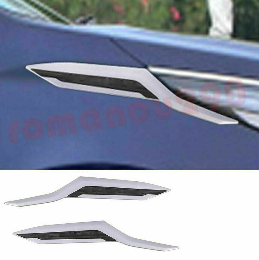 2P for Toyota for Sienna 2021-2022 Chrome Front Fender Vent Molding Strip Cover Trim