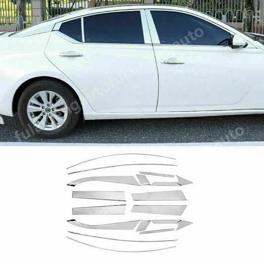 for Nissan Teana Altima 2019-2022 Stainless Chrome Window Frame Sill Trim Covers