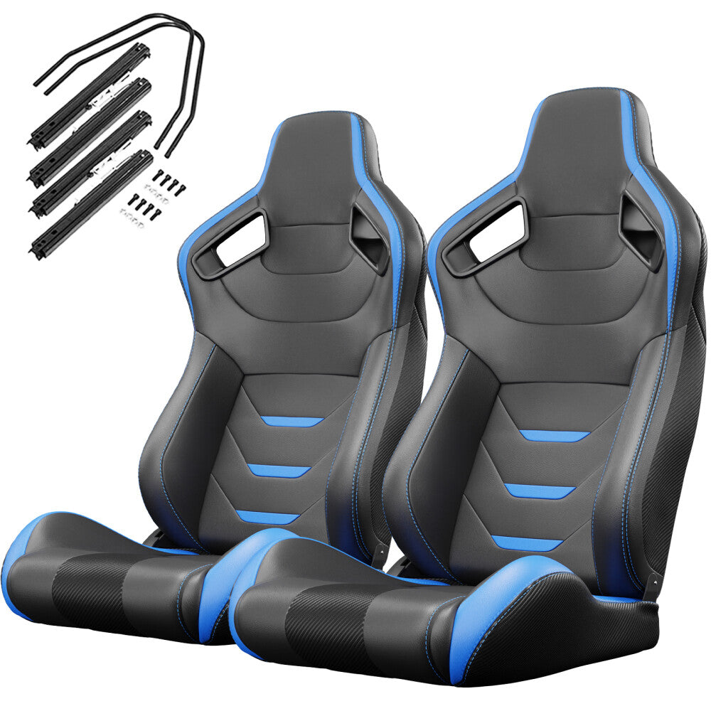 2-pack universal bucket racing for seat with adjuster slider (1 box of 2) Q