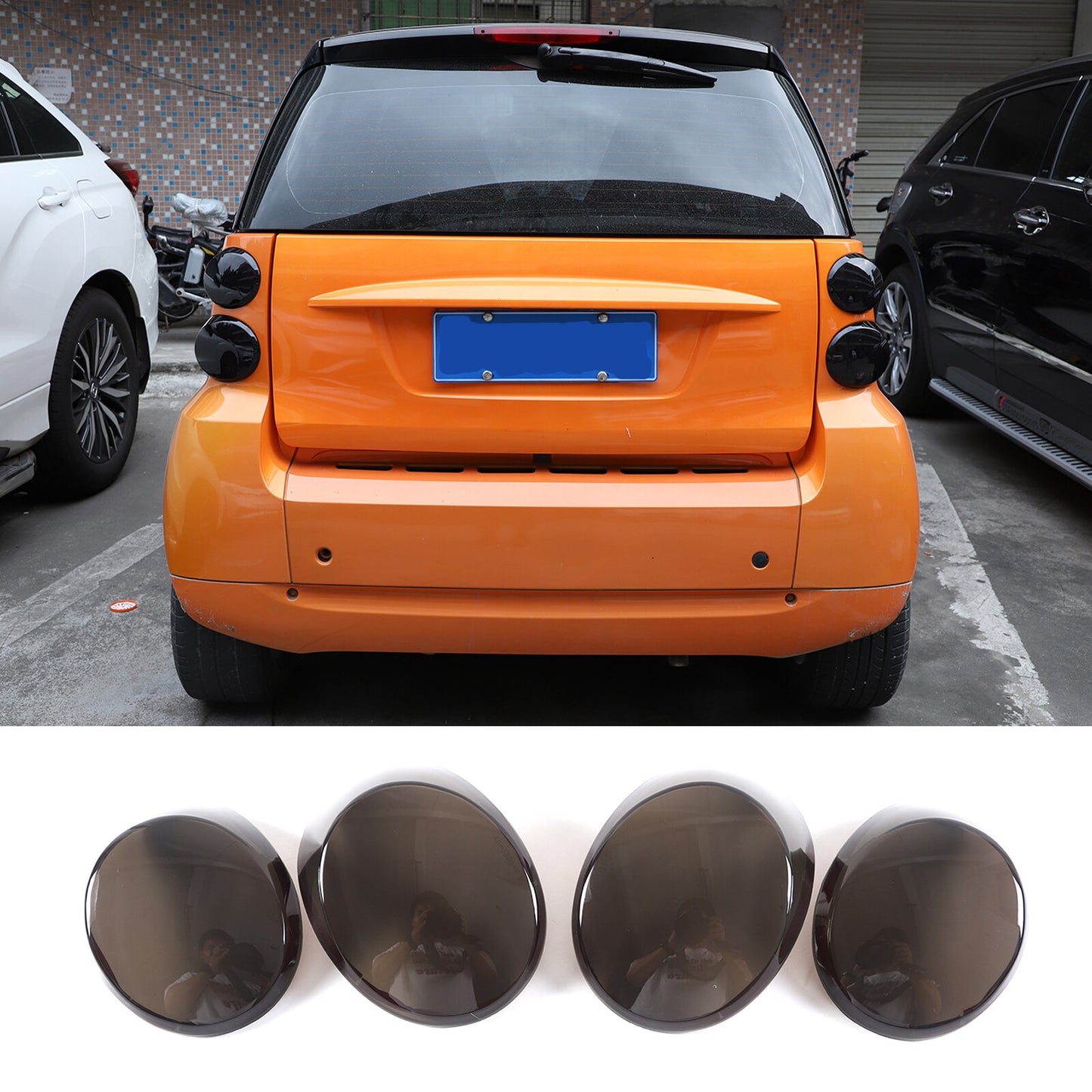 4-Piece Black Exterior Door Handle Cover Trim  for ford  Maverick 2022-23