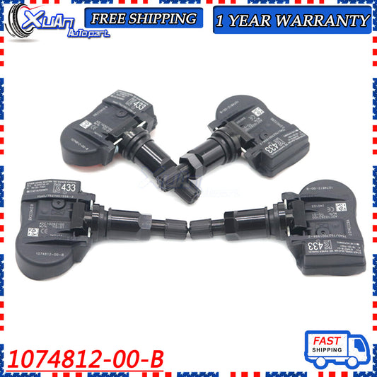 TPMS Tire Pressure Monitoring Sensor 1074812-00-B for Model 3 SXY 433MHz - v
