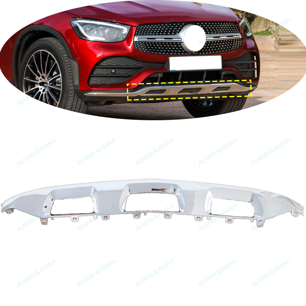 Front Bumper Molding Cover Trim Fit for Mercedes for Benz GLC GLC300 W253 2019-2021 Q