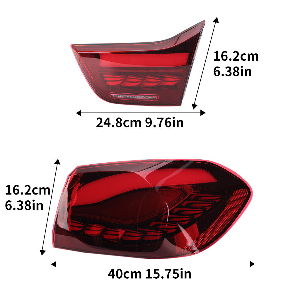 2× Für for BMW 4 Series F32 2014-2020 Rücklicht Heckleuchten Rückleuchten 63219491575
