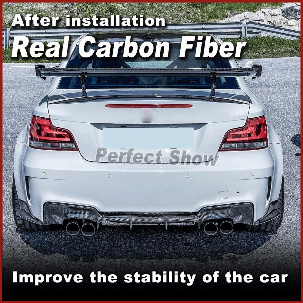 Fit for BMW E82 1-Series M 2011-2013 REAL Carbon Rear Bumper Splitter Flaps Lip