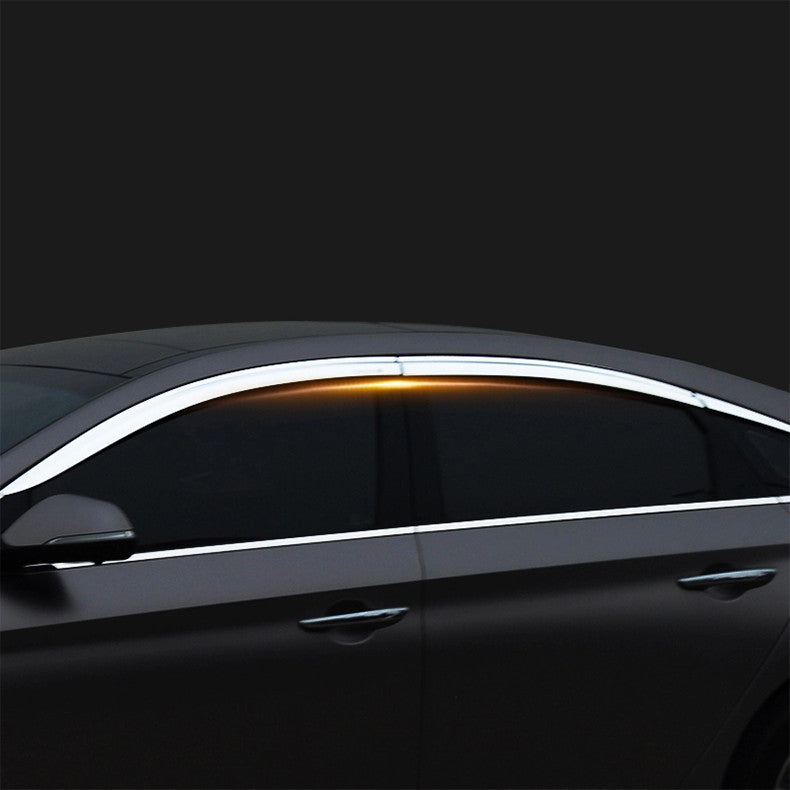 for Hyundai Sonata 2015-2019 Chrome Window Wind Visors Rain Guard Vent Deflector