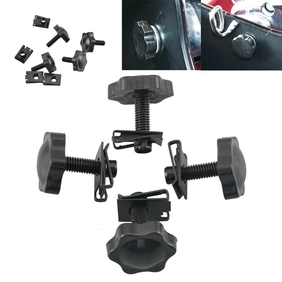 Quick-release saddlebag lock bolts provide hardware security and anti-theft deterrence suitable for Harley-Davidson vehicles. n
