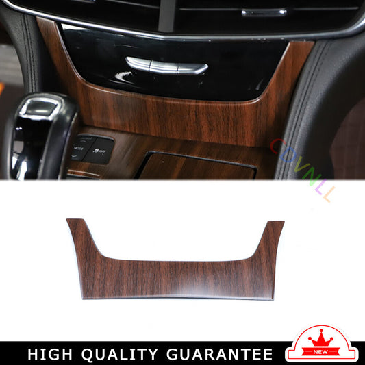for Cadillac CT6 2016-2020 Wood Grain Inner Center Console Button Frame Trim 1P