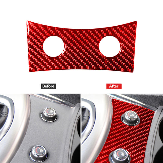 Carbon Fiber Headlight Switch Cover Trim for Dodge for Challenger 2008-2014 Type A v