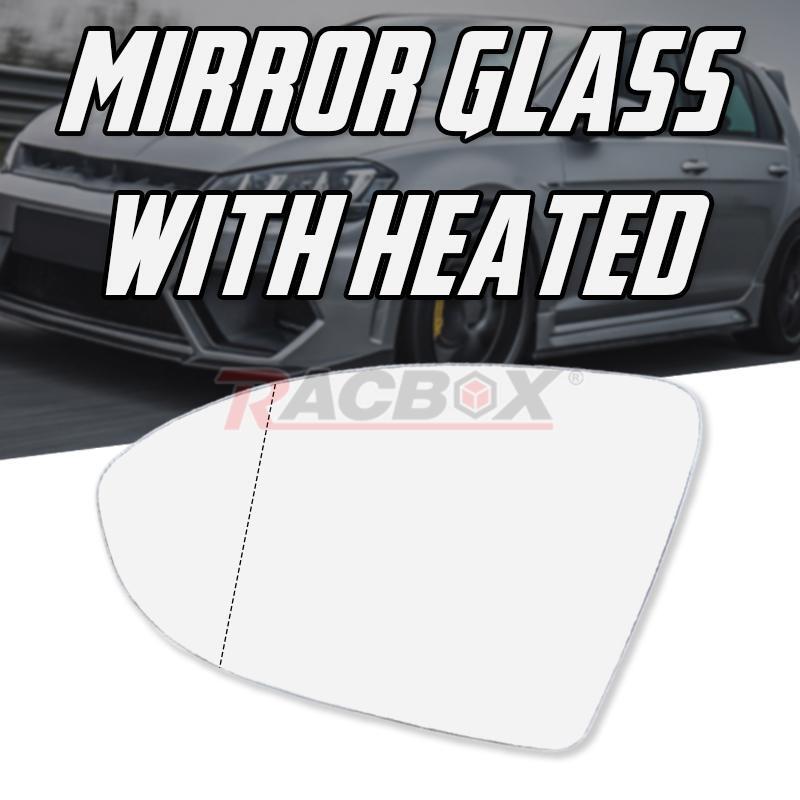 Left Driver Side Mirror Glass Replacement Heated for VW for Golf MK7 GTi TSi TDi R