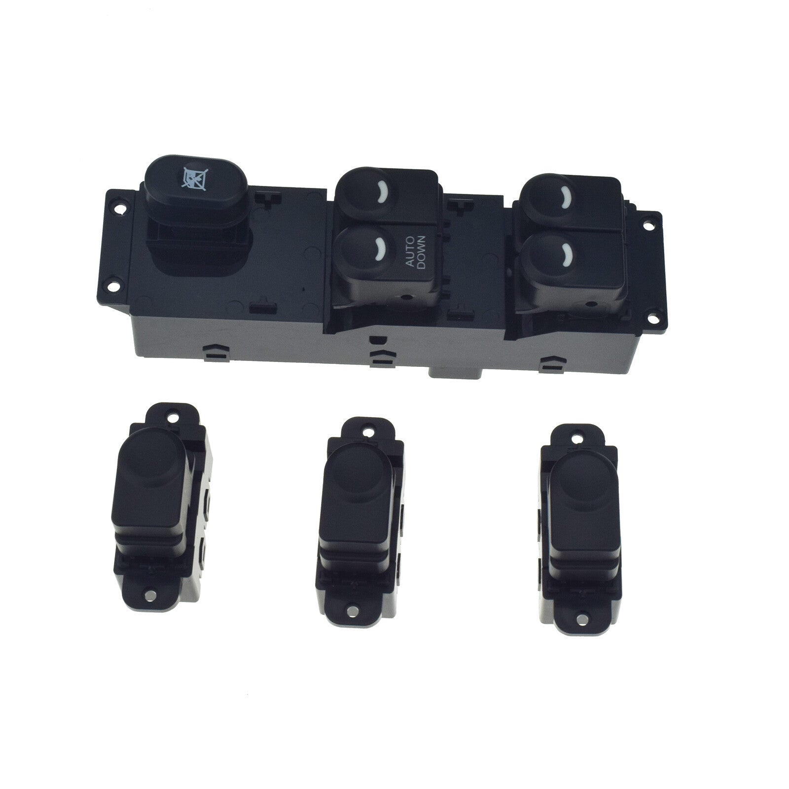 Power Window Switch 4-Piece Set for for Hyundai Solaris Accent 2011 - 2017 New - v