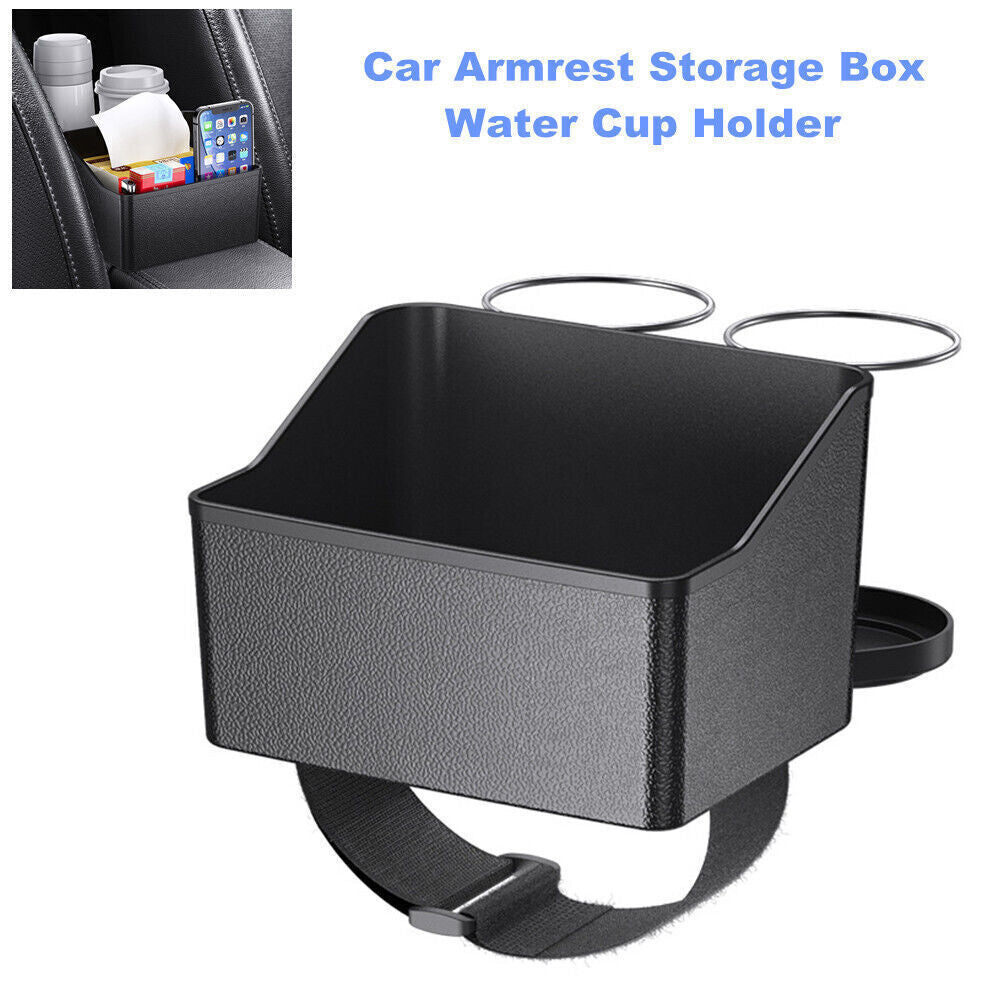Car cup holder armrest storage box, multi-functional tissue, coffee and beverage storage box - n