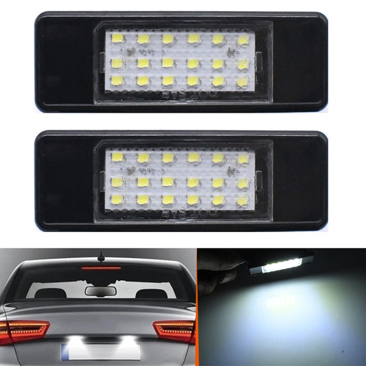 2Pcs LED License Number Plate Light Lamp for Peugeot 106 207 307 3008 for Citroen c8 Q
