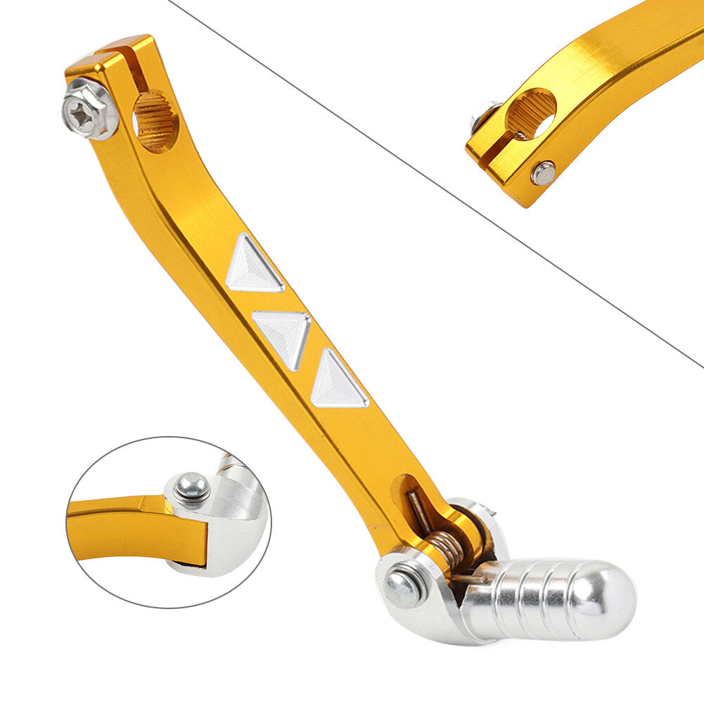 11mm Gold CNC Alloy Gear Lever Shifter Handle 110cc 125cc PIT PRO DIRT BIKE