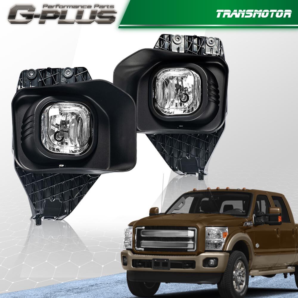 Fits 2011 - 2016 for F250 - F550 Super Driving Fog Light + Wiring + Bezel - v