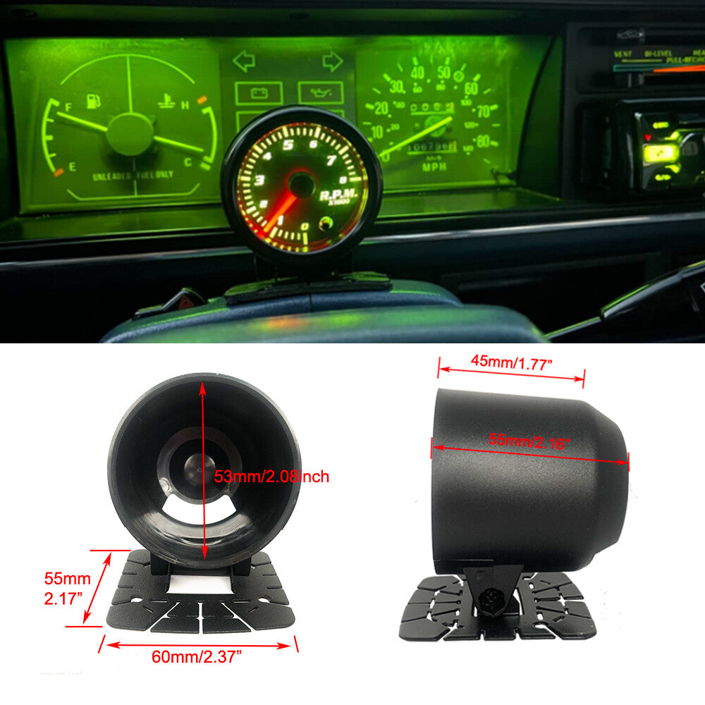 Universal Gauge Pod Swivel Mount Holder Fits 52mm 2 Single Gauge Meter Cup