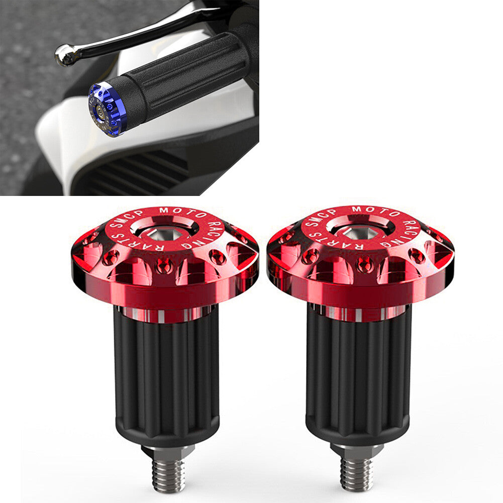 7/8'' Motorcycle Dirt Bike Handlebar Grips Handle Bar End Cap Plugs Slider Red Q