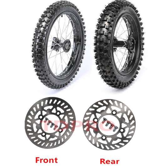 14  17 Front Rear Wheels Tyres Rims for Pit Dirt Bike 125cc 140cc Atomik SSR